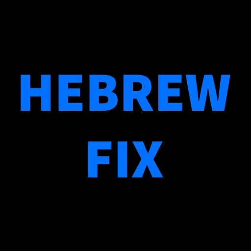 Hebrew Fix
